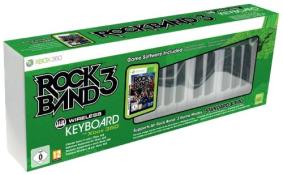 Clavier Pro Rock Band 3 sans fil + jeu Rock Band 3 (xbox 360)