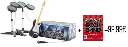 Rock Band Song Pack 2 + Kit d'instruments = 99,99€ Rock Band Song Pack 2 + Kit d'instruments = 99,99€
