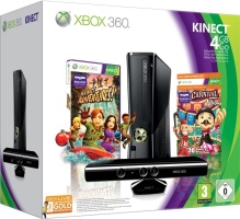Console Xbox 360 4 Go + capteur Kinect + Kinect adventures ! + Carnival + Carte abonnement 3 mois - gold Console Xbox 360 4 Go + capteur Kinect + Kinect adventures ! + Carnival + Carte abonnement 3 mois - gold